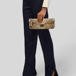 Kara Ross Python clutch